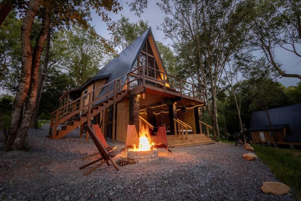 Valhalla Cabins Aframes With Hot Tubs & Sauna Cosby Εξωτερικό φωτογραφία