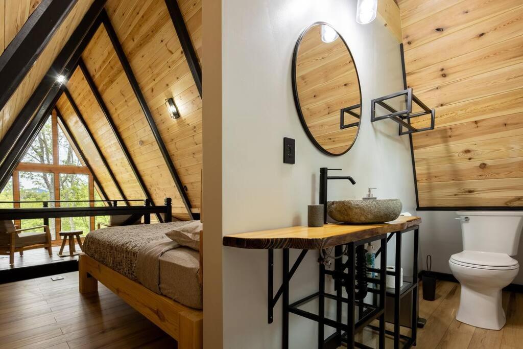 Valhalla Cabins Aframes With Hot Tubs & Sauna Cosby Εξωτερικό φωτογραφία