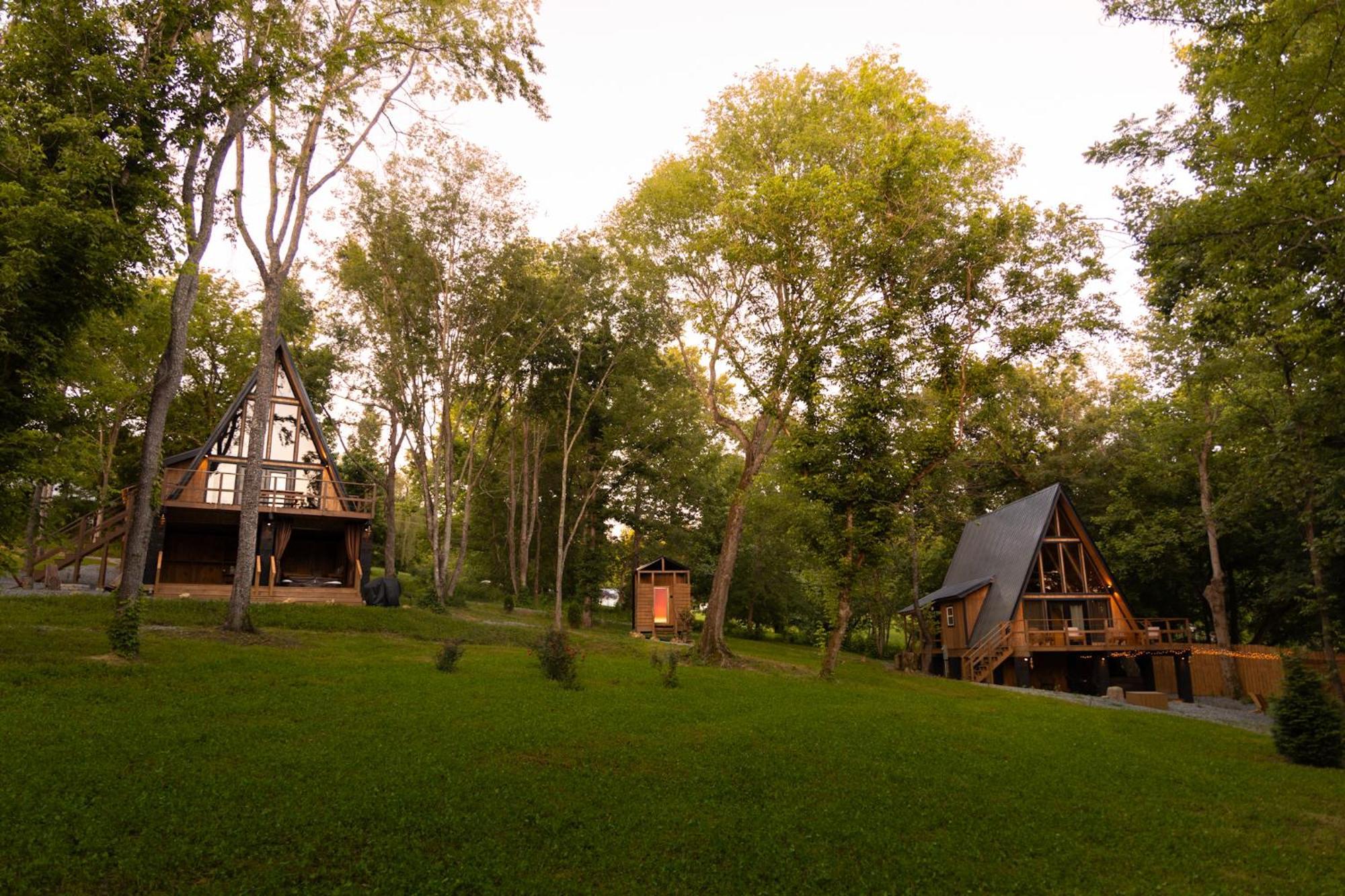 Valhalla Cabins Aframes With Hot Tubs & Sauna Cosby Εξωτερικό φωτογραφία